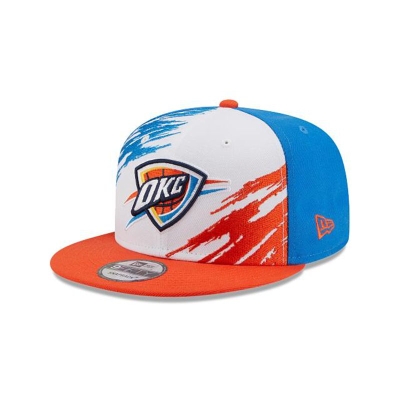 Sapca New Era Oklahoma City Thunder NBA Splatter 9FIFTY Snapback - Albastri